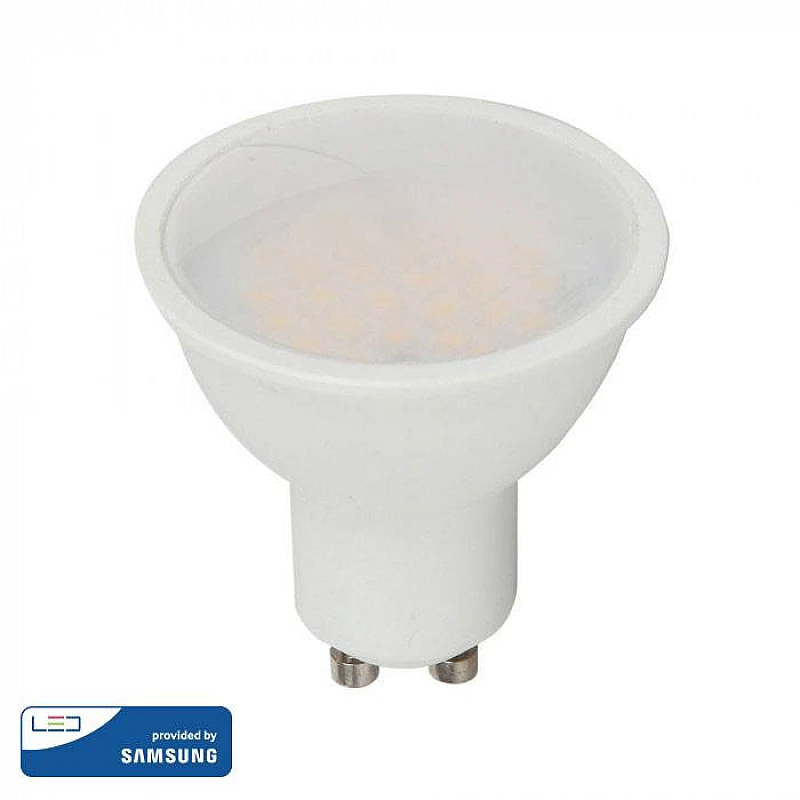 Λαμπτήρας SAMSUNG LED σπότ 4.5W GU10 Φυσικό λευκό 4000K 110 μοίρες VT-205 V-TAC 21202 Λαμπτήρας SAMSUNG LED σπότ 4.5W GU10 Φυσικό λευκό 4000K 110 μοίρες VT-205 V-TAC 21202