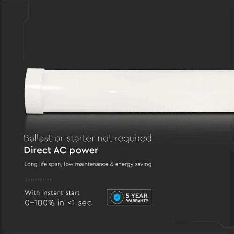 Φωτιστικό LED 50W Γραμμικό Πρισματικό Samsung 150cm Ψυχρό Λευκό 6500Κ 20355 V TAC Φωτιστικό LED 50W Γραμμικό Πρισματικό Samsung 150cm Ψυχρό Λευκό 6500Κ 20355 V TAC