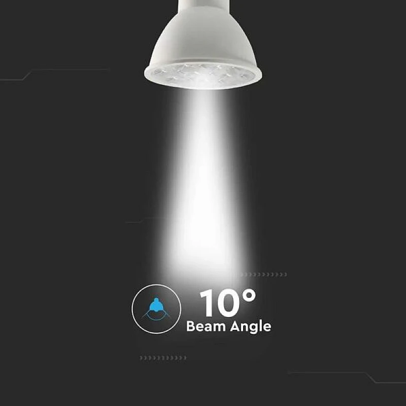 Λαμπτήρας SAMSUNG LED σπότ 6 W GU10 θερμό λευκό 3000K 10 μοίρες V-TAC 2120026 Λαμπτήρας SAMSUNG LED σπότ 6 W GU10 θερμό λευκό 3000K 10 μοίρες V-TAC 2120026