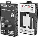 V-TAC Ταχυφορτιστής για smartphones 5V/3.0A με MICRO USB Λευκός VT-5381 8641 V-TAC Ταχυφορτιστής για smartphones 5V/3.0A με MICRO USB Λευκός VT-5381 8641