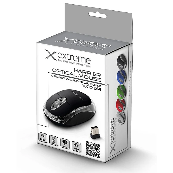 Ασύρματο ποντίκι 2.4GHz 1000 dpi Μαύρο HARRIER XM105K EXTREME