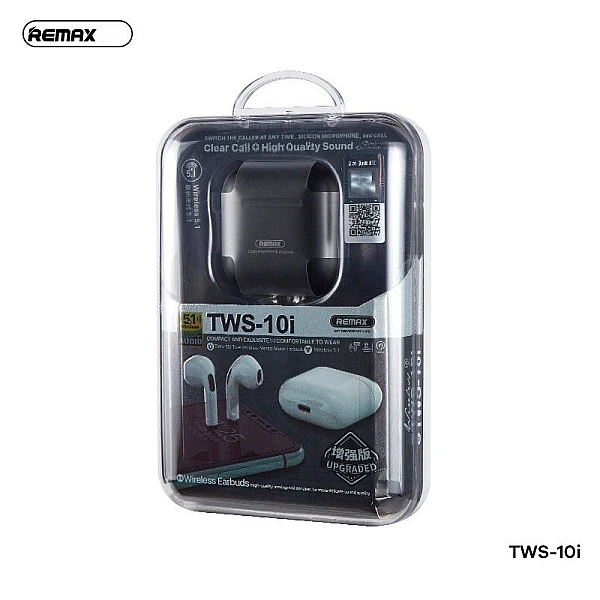 REMAX TWS-10i Bluetooth V5.1 True Wireless Stereo buds Ασύρματα στερεοφωνικά ακουστικά Μαύρα