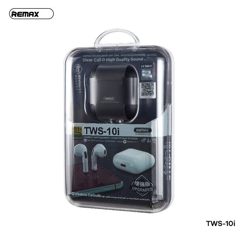 REMAX TWS-10i Bluetooth V5.1 True Wireless Stereo buds Ασύρματα στερεοφωνικά ακουστικά Μαύρα REMAX TWS-10i Bluetooth V5.1 True Wireless Stereo buds Ασύρματα στερεοφωνικά ακουστικά Μαύρα