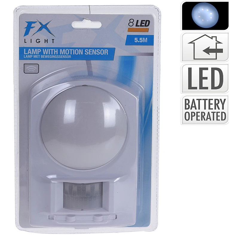 LED φωτιστικό με αισθητήρα κίνησης μπαταρίας Γκρι G11310020G FX Light LED φωτιστικό με αισθητήρα κίνησης μπαταρίας Γκρι G11310020G FX Light
