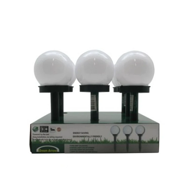 Ηλιακό φωτιστικό Μπάλα κήπου LED Φ10cm λευκό 010444 BENSON