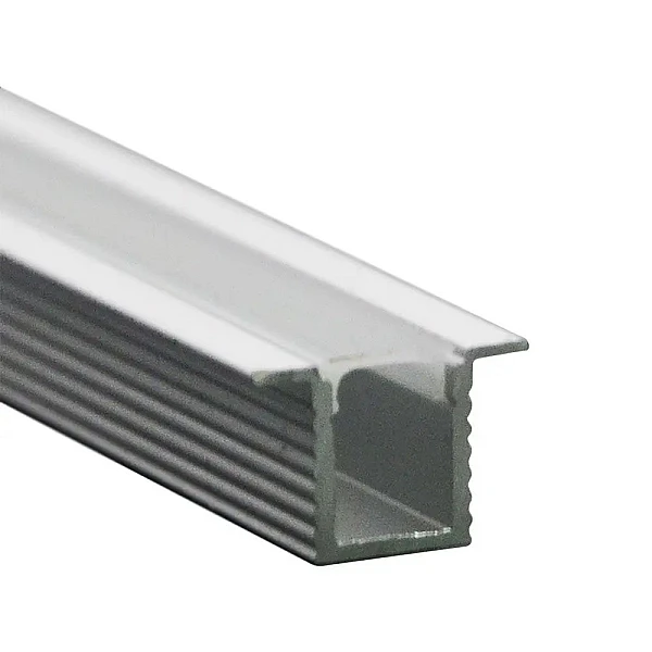 Προφίλ αλουμινίου χωνευτό για ταινίες led  2000 x 12.4 x 9mm V-TAC 2904