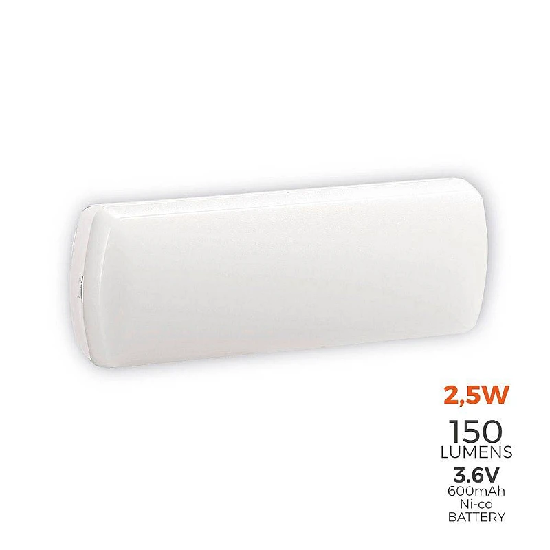 Φωτιστικό ασφαλείας LED 3W 150Lumens Λευκό 31815 EDM Spain Φωτιστικό ασφαλείας LED 3W 150Lumens Λευκό 31815 EDM Spain