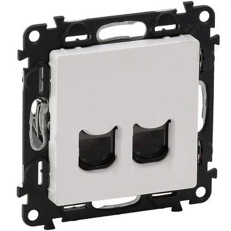 LEGRAND Valena Life Πρίζα δικτύου U/UTP 2XRJ45 CAT6 χωνευτή Λευκό- white 753143 LEGRAND Valena Life Πρίζα δικτύου U/UTP 2XRJ45 CAT6 χωνευτή Λευκό- white 753143