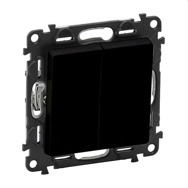 LEGRAND Valena Life Διακόπτης κομμυτατέρ χωνευτός 10A 250V Μαύρος 756305