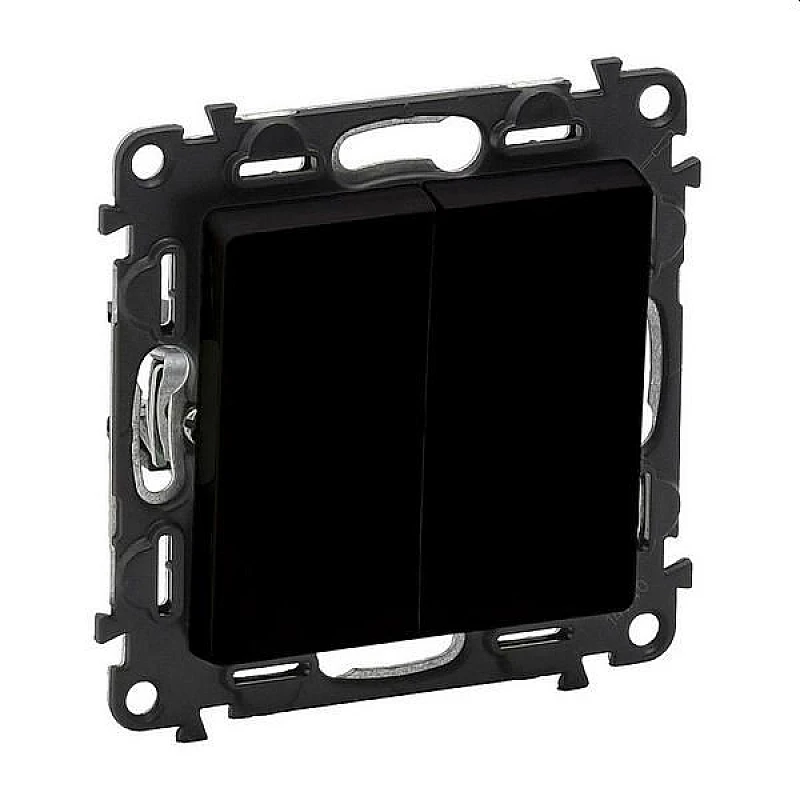 LEGRAND Valena Life Διακόπτης κομμυτατέρ χωνευτός 10A 250V Μαύρος 756305 LEGRAND Valena Life Διακόπτης κομμυτατέρ χωνευτός 10A 250V Μαύρος 756305