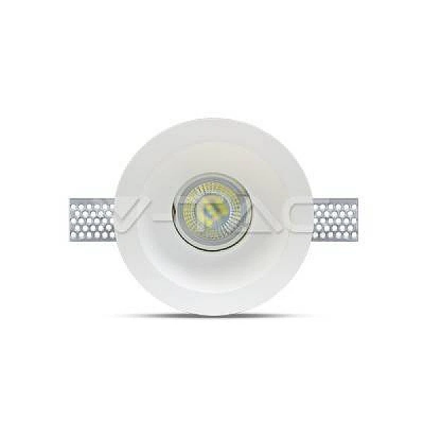 Γύψινο Χωνευτό Φωτιστικό Οροφής Λευκό VT-776RD V-TAC 3640