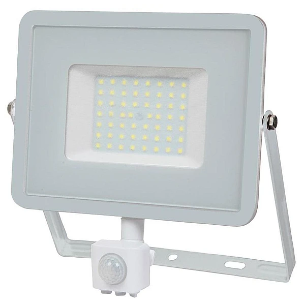 Προβολέας SAMSUNG LED με ανιχνευτή 50W ψυχρό Λευκό 6400K λευκός VT-50-S V-TAC 468