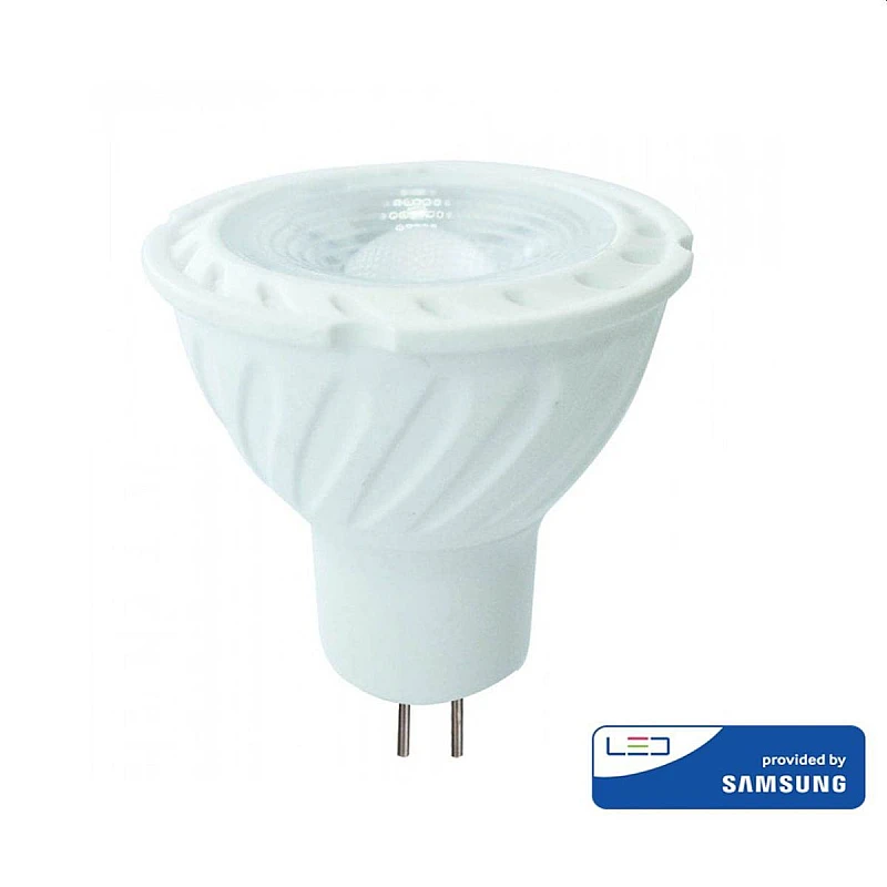 Λαμπτήρας SAMSUNG LED MR16 spot 6 Watt 12V 110° θερμό λευκό 3000K VT-257 V-TAC 21204 Λαμπτήρας SAMSUNG LED MR16 spot 6 Watt 12V 110° θερμό λευκό 3000K VT-257 V-TAC 21204