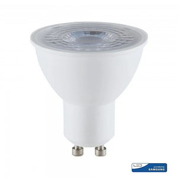 Λαμπτήρας SAMSUNG LED SMD σπότ 7.5W GU10 ψυχρό λευκό 6500K 38 μοίρες VT-291 V-TAC 21877
