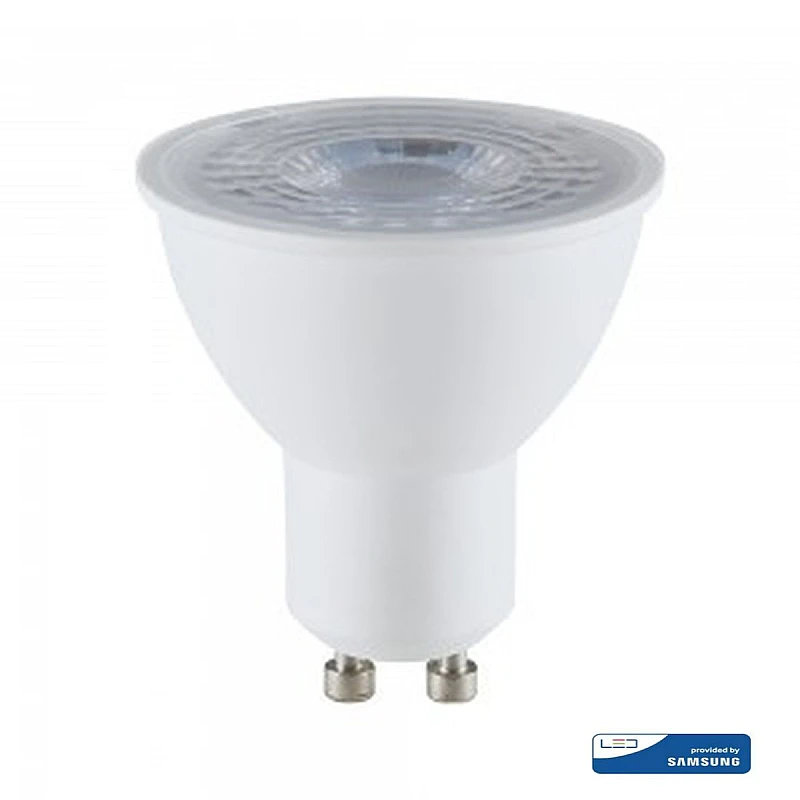 Λαμπτήρας SAMSUNG LED SMD σπότ 7.5W GU10 ψυχρό λευκό 6500K 38 μοίρες VT-291 V-TAC 21877 Λαμπτήρας SAMSUNG LED SMD σπότ 7.5W GU10 ψυχρό λευκό 6500K 38 μοίρες VT-291 V-TAC 21877