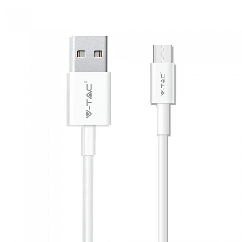 Καλώδιο Φόρτισης και μεταφοράς δεδομένων Silver Series USB Type C 1m λευκό VT-5322 V-TAC 8486 Καλώδιο Φόρτισης και μεταφοράς δεδομένων Silver Series USB Type C 1m λευκό VT-5322 V-TAC 8486