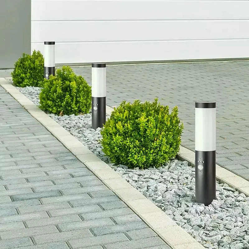 Επιδαπέδιο φωτιστικό κήπου E27 IP44 Stainless + PC με γκρι σώμα 45cm με ανιχνευτή κίνησης VT-838 V-TAC 8965 Επιδαπέδιο φωτιστικό κήπου E27 IP44 Stainless + PC με γκρι σώμα 45cm με ανιχνευτή κίνησης VT-838 V-TAC 8965