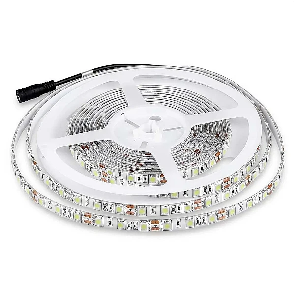 Ταινία led ισχύος 7W/m με 60 smd5050 led/m Αδιάβροχη IP65 5 μέτρα χρωματισμός RGB  V-TAC 212155