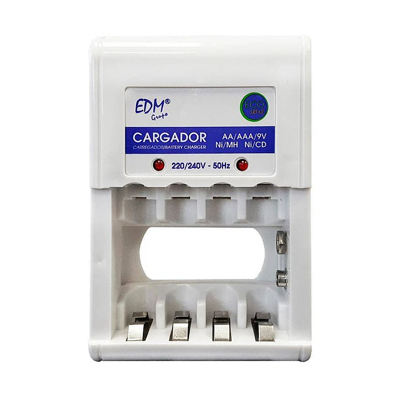 Universal Φορτιστής μπαταριών Ni-Cd, Ni-MH ΑΑ – ΑΑΑ – 9V 38706 EDM Spain Universal Φορτιστής μπαταριών Ni-Cd, Ni-MH ΑΑ – ΑΑΑ – 9V 38706 EDM Spain