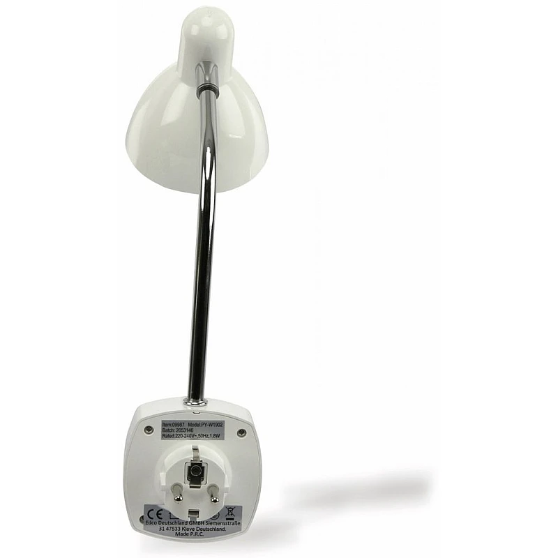 GRUNDIG 09987 Φωτιστικό πρίζας LED περιστροφή 270° λευκό GRUNDIG 09987 Φωτιστικό πρίζας LED περιστροφή 270° λευκό