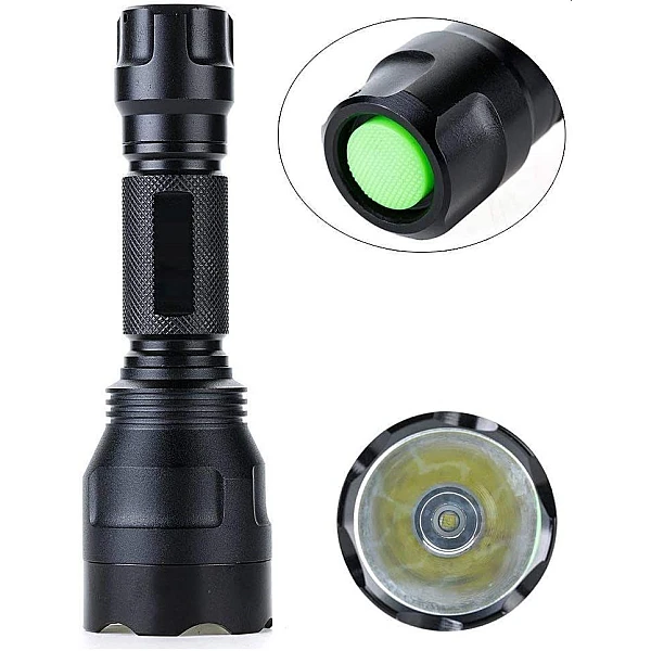 Φακός αλουμινίου LED CREE  Flashlight 10watt 500 Lumens επαναφορτιζόμενος C8 OEM
