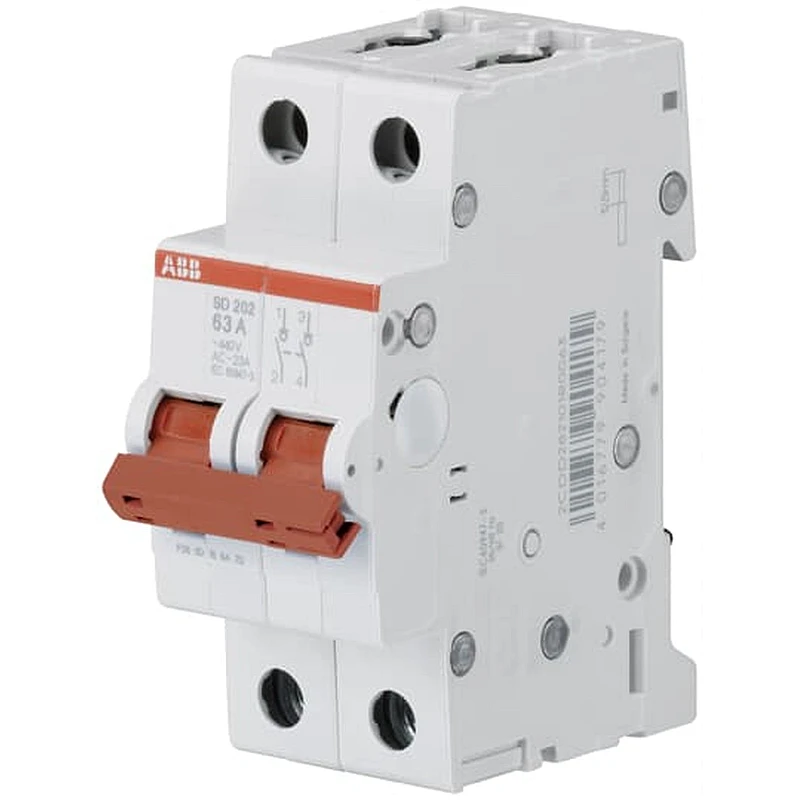 ABB Διακόπτης ράγας διπολικός 2P 40A SD202-40 ABB Διακόπτης ράγας διπολικός 2P 40A SD202-40