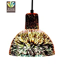 Φωτιστικό Οροφής Κρεμαστό γυαλί E27 Chrome 3D Glass ART-300 VITORAINA 4102450