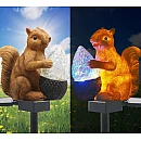 Ηλιακό Φωτιστικό LED RGB Καρφωτό Σκίουρος Καφέ Χρώμα 22043 OEM Ηλιακό Φωτιστικό LED RGB Καρφωτό Σκίουρος Καφέ Χρώμα 22043 OEM