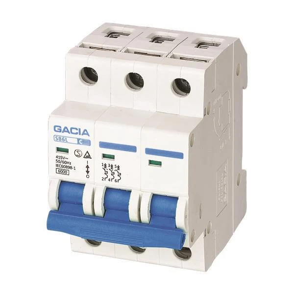 GACIA Αυτόματη Ασφάλεια Τριφασική 3x10A 3P 6KA 500-43021