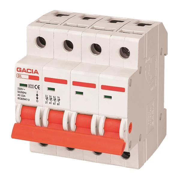 Gacia Διακόπτης ράγας Τετραπολικός 4x100A  500-43614