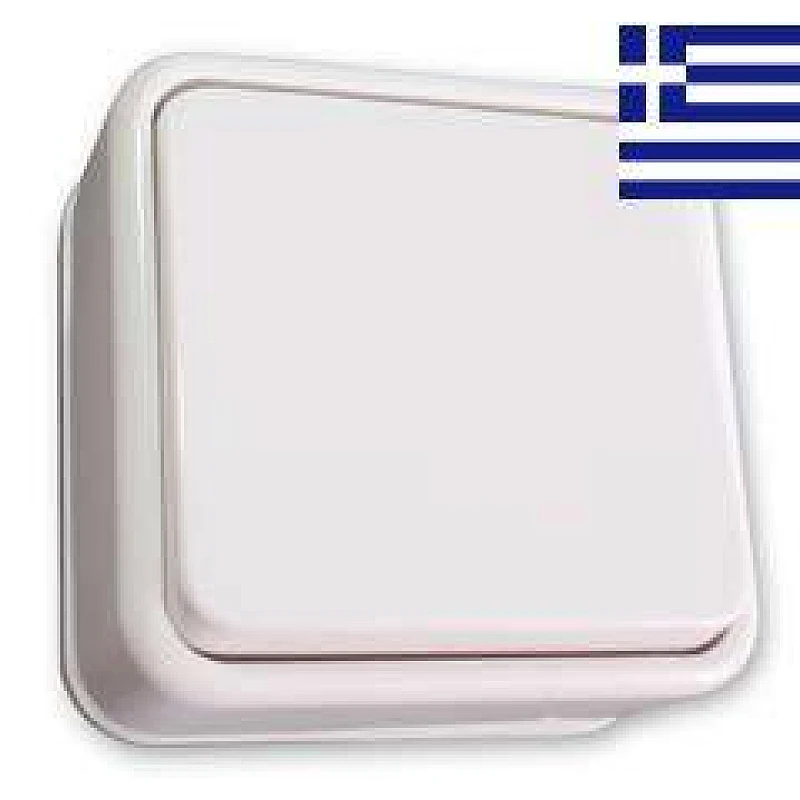 Διακόπτης επίτοιχος αλλέ-ρετούρ ακραίος λευκός U1121 UNIQUE BASSIAKOS Διακόπτης επίτοιχος αλλέ-ρετούρ ακραίος λευκός U1121 UNIQUE BASSIAKOS