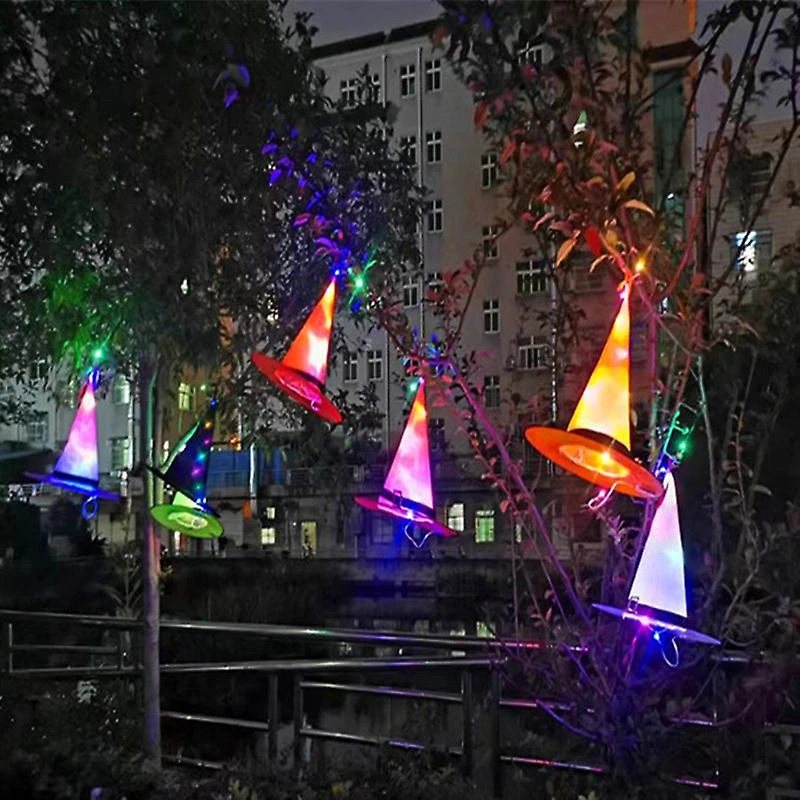 Αποκριάτικα Halloween Καπέλο μάγισσας με φωτισμό LED διάφορα χρώματα OEM