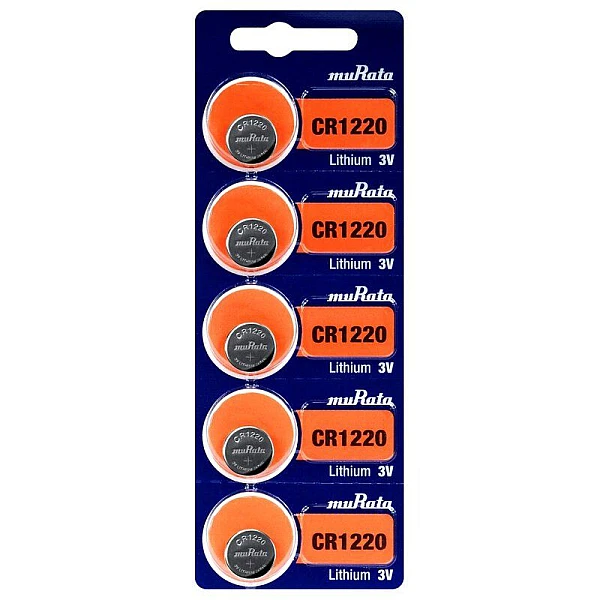 Murata Μπαταρία Λιθίου για ρολόγια 3V CR1220 blister 5 τμχ