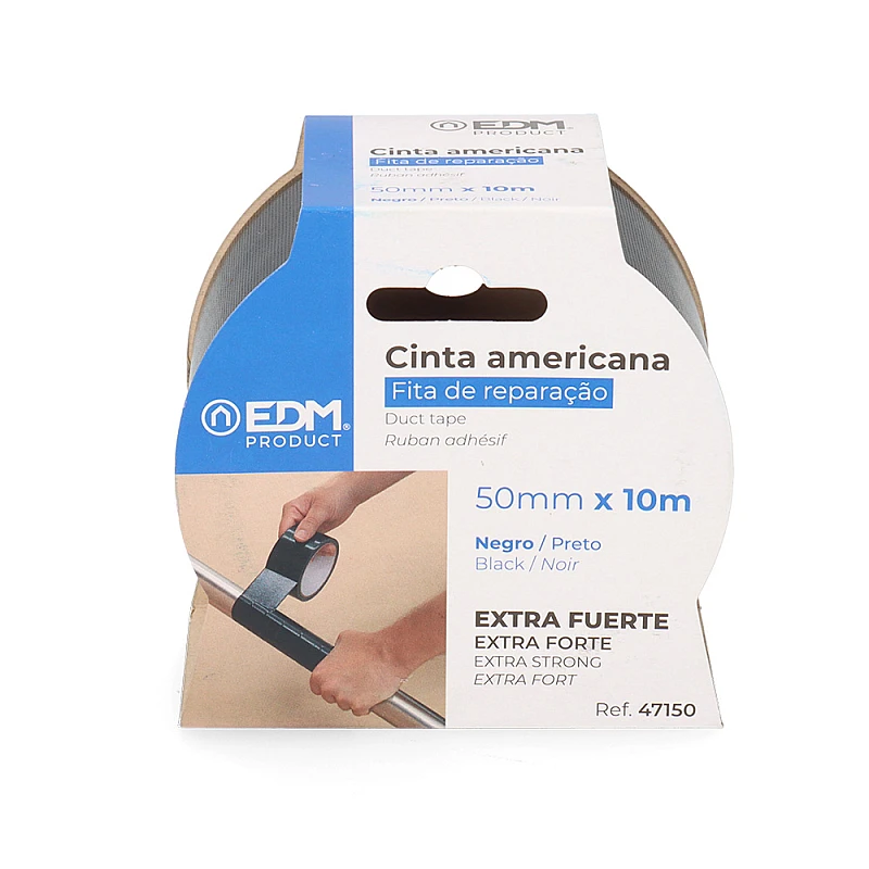 Ταινία Επισκευαστική Μαύρη 10 Μέτρα Duct tape 50mm*10m 47150 EDM Spain Ταινία Επισκευαστική Μαύρη 10 Μέτρα Duct tape 50mm*10m 47150 EDM Spain