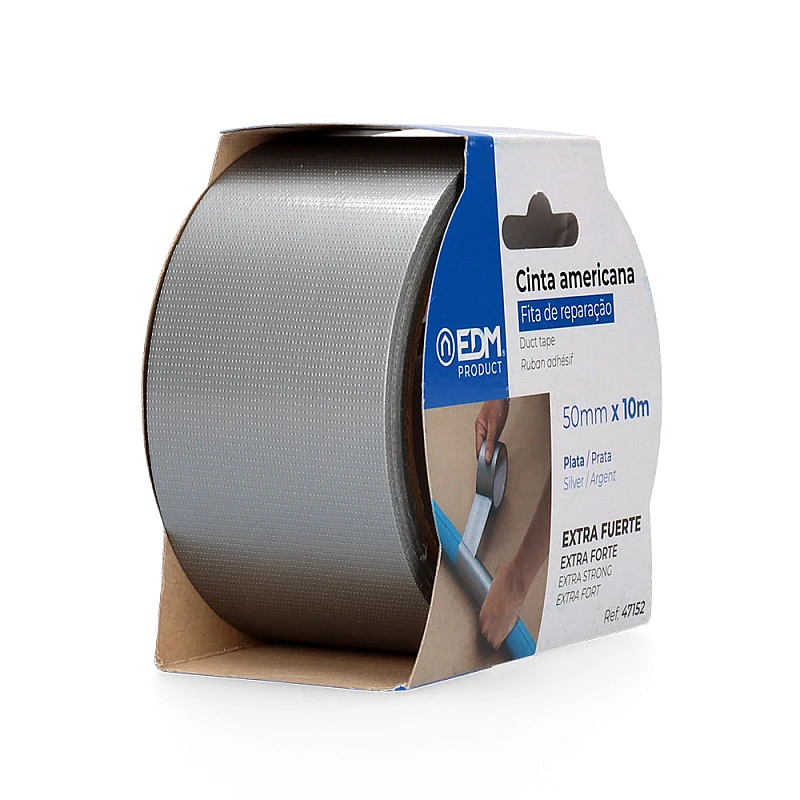 Ταινία Επισκευαστική Ασημί 10 Μέτρα Duct tape 50mm*10m 47152 EDM Spain Ταινία Επισκευαστική Ασημί 10 Μέτρα Duct tape 50mm*10m 47152 EDM Spain