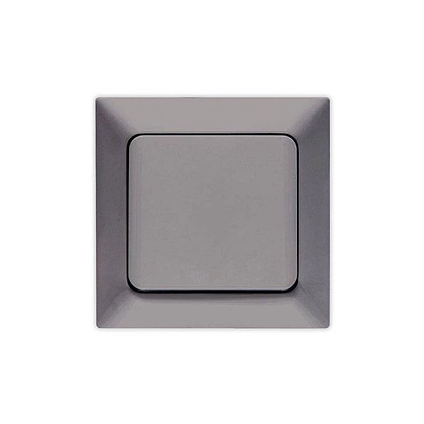 Διακόπτης Μεσαίος Αλε-ρετούρ χωνευτός 10A 250V Νίκελ Γραφίτης 152-12305 ARAS NE-AD