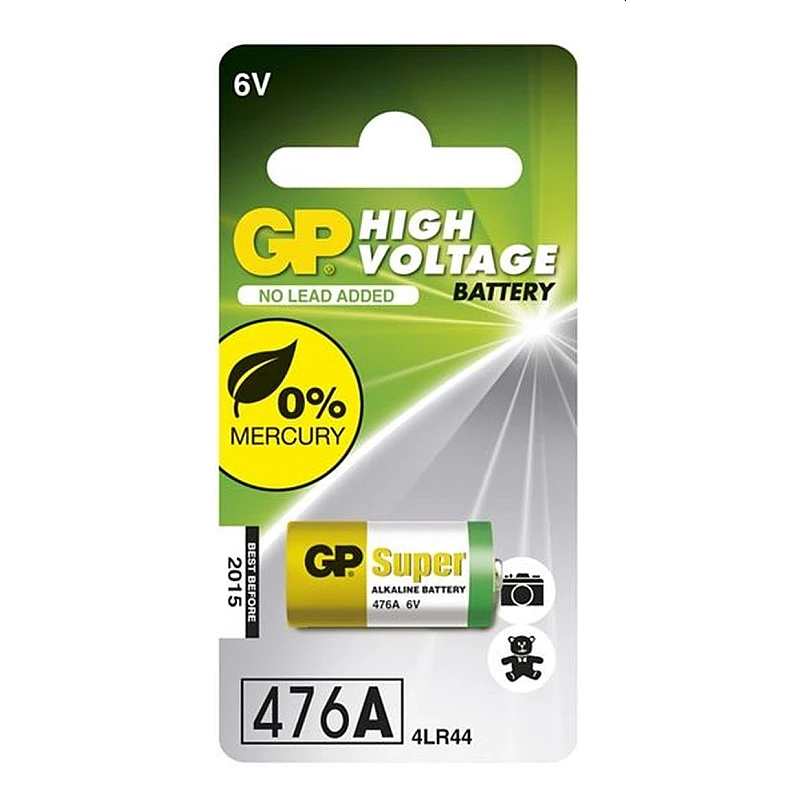 GP αλκαλική μπαταρία 6Volt (476A) 4LR44 GP αλκαλική μπαταρία 6Volt (476A) 4LR44