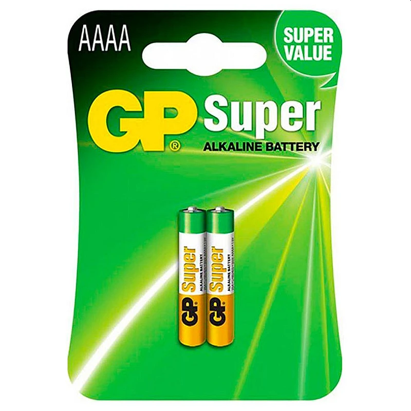 GP Super Alkaline Μπαταρία AAΑA (LR61) 2 τεμ LR8D425 GP Super Alkaline Μπαταρία AAΑA (LR61) 2 τεμ LR8D425
