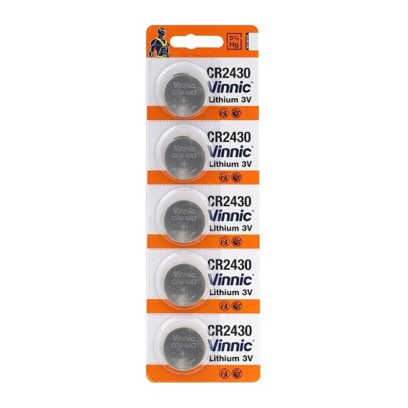 Vinnic Μπαταρία λιθίου 3V CR2430 blister 5 τεμαχίων