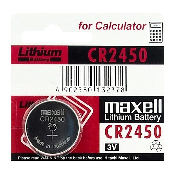 Maxell Μπαταρία Λιθίου 3V CR2450 1 τεμάχιο