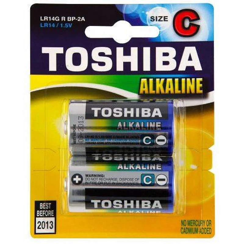 Toshiba Αλκαλική Μπαταρία LR14/C BP-4SS 2 τεμάχια Toshiba Αλκαλική Μπαταρία LR14/C BP-4SS 2 τεμάχια