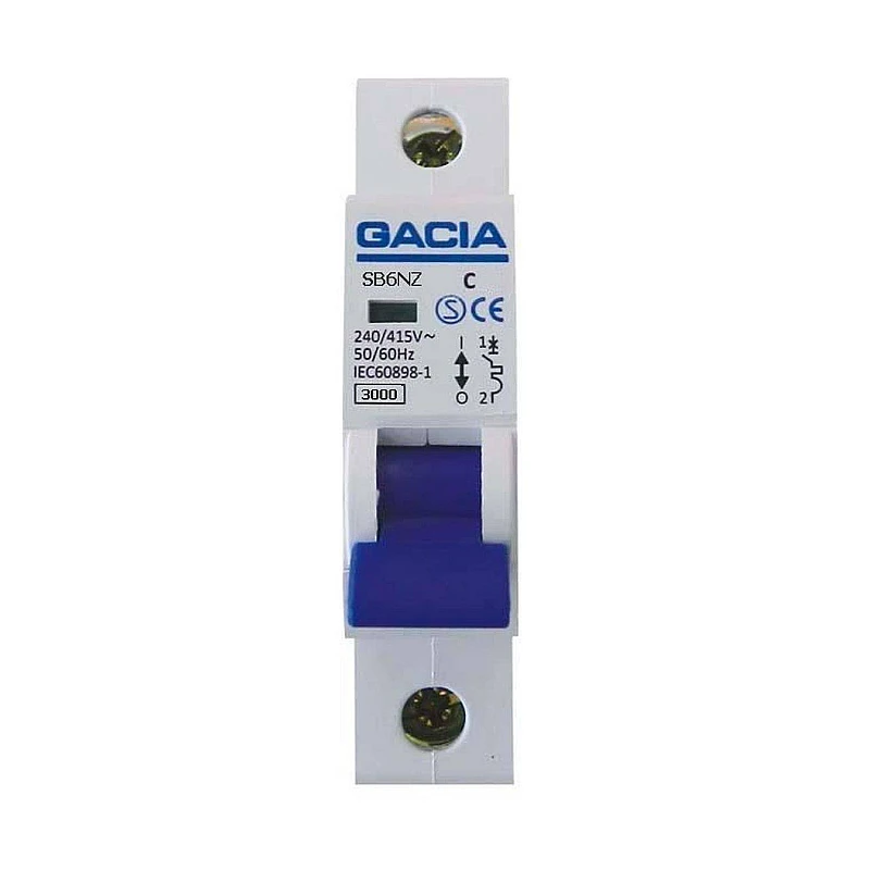 GACIA αυτόματη ασφάλεια 1P C40A 3KA SB6NZ 500-42306 GACIA αυτόματη ασφάλεια 1P C40A 3KA SB6NZ 500-42306