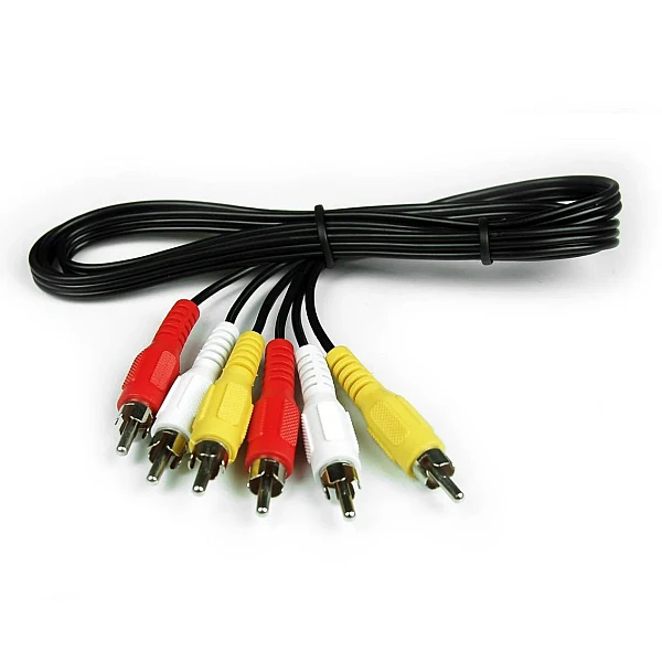 Καλωδίωση 3xRCA αρσενικό σε 3xRCA αρσενικό 1,1m 500200130 OEM
