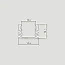 Προφίλ αλουμινίου για ταινίες LED 2000 x 17,4 x 12,1mm VT-8116 V-TAC 3358 Προφίλ αλουμινίου για ταινίες LED 2000 x 17,4 x 12,1mm VT-8116 V-TAC 3358