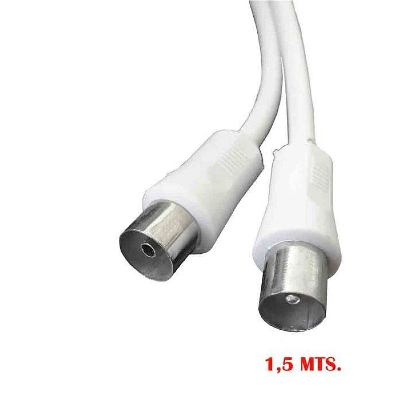 Καλώδιο RF αρσενικό - RF θηλυκό 1,5m Άσπρο 51100 EDM Καλώδιο RF αρσενικό - RF θηλυκό 1,5m Άσπρο 51100 EDM