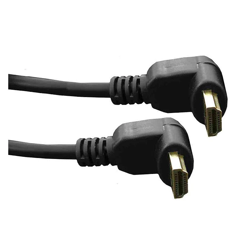 Καλώδιο HDMI Γωνιακό 1.5m FULL HD 1080p έκδοση HDMI1.3 51231 EDM Spain με επίχρυσους ακροδέκτες Καλώδιο HDMI Γωνιακό 1.5m FULL HD 1080p έκδοση HDMI1.3 51231 EDM Spain με επίχρυσους ακροδέκτες