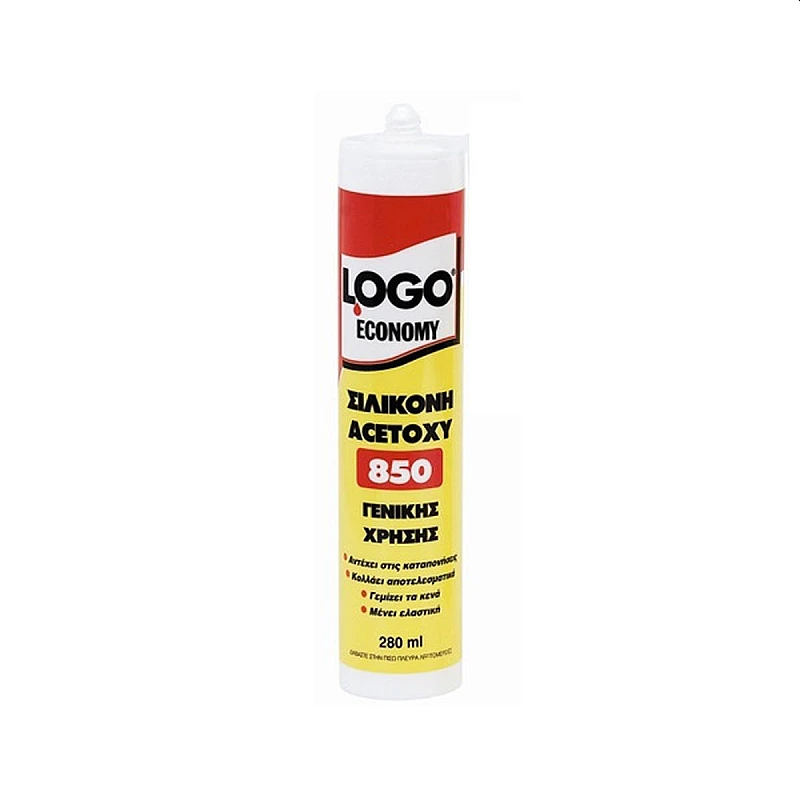Σιλικόνη διάφανη 850 φύσιγγα LOGO economy 260ml Σιλικόνη διάφανη 850 φύσιγγα LOGO economy 260ml