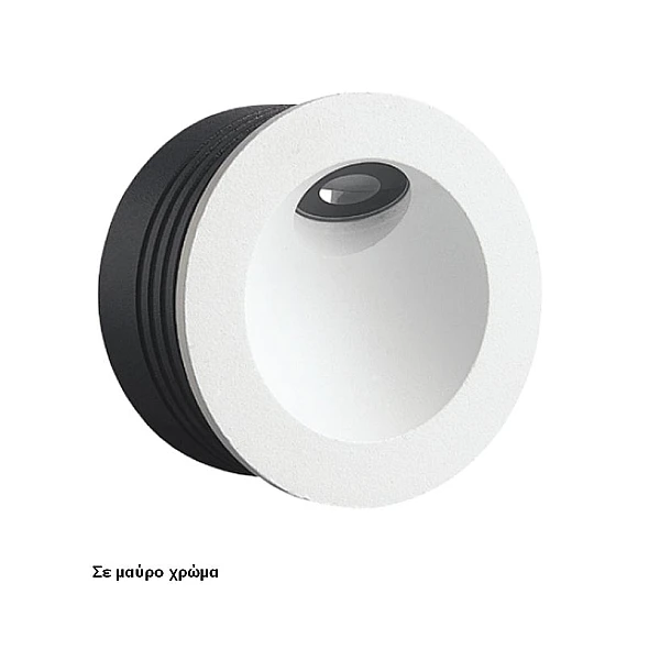 Χωνευτό φωτιστικό LED 2W εξωτερικό IP65 μαύρο 3000Κ 75169-323997 VK/02147/B/W LIGHTING