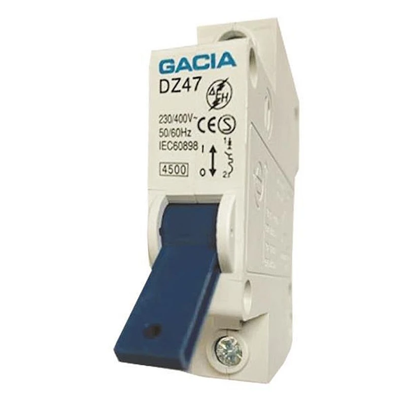 GACIA Διακόπτης Ράγας μονοφασικός ΔΕΗ 1P 63A 500-42151 GACIA Διακόπτης Ράγας μονοφασικός ΔΕΗ 1P 63A 500-42151
