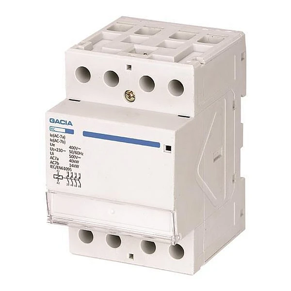 Ρελέ ισχύος ράγας 4Χ40Α 4NO AC 500-37111 GACIA